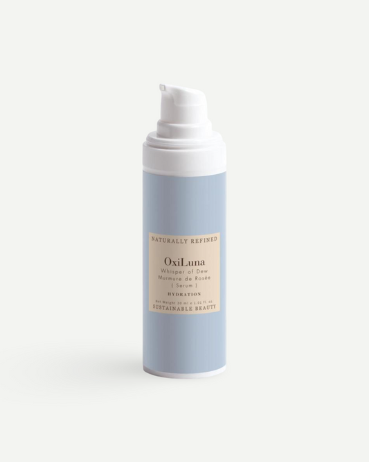 OxiLuna Whisper of Dew Hydrating Serum – lightweight botanical face serum for deep hydration and radiant glow